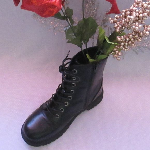 💥SO REINDEER WOMEN’S COMBAT BOOTS BLACK💥 WORN ONCE. EXCELLENT CONDITION; tag. - Picture 8 of 16